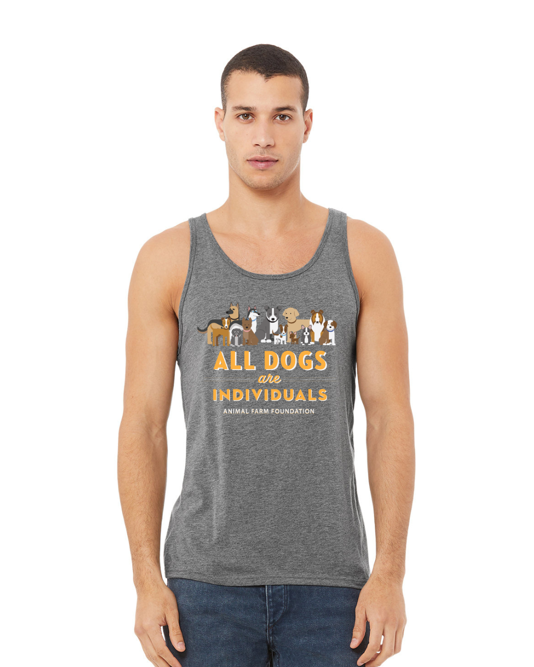 Tank Top - All Dogs Are Individuals | Animal Farm Foundation