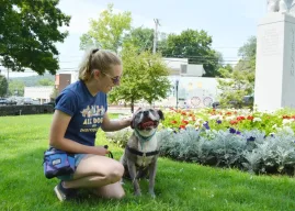 Taylor and Goose outside 2